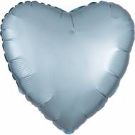 Ballon Coeur Bleu Pastel M�tal (43 cm)