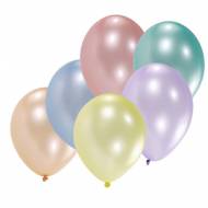 10 Ballons Latex Assortis Crystal Perle