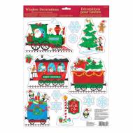D�coration de Fen�tre Train de No�l