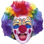 Perruque de Clown multicolore enfant