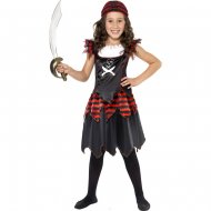 D�guisement de Pirate Gothique Fille
