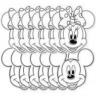 12 Masques Mickey & Minnie � colorier