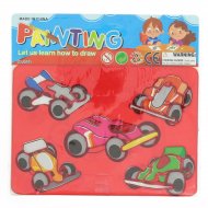 1 Pochoir 5 Voitures de Course F1