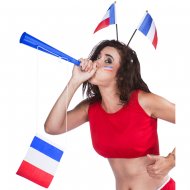 Trompe de Supporter avec Drapeau France
