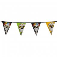 Guirlande Fanions Dia de Los Muertos (10 m)