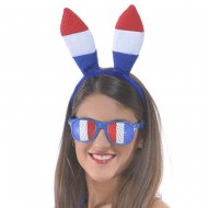 Serre T�te Lapin Tricolore France