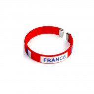 Bracelet Supporter France - Rouge