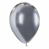 4 Ballons M�tal Argent Brillant