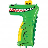 Ballon Animalon G�ant Chiffre 7 - Crocodile