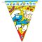 Guirlande Fanions Schtroumpfs Anniversaire (3,60m) images:#1