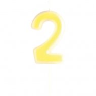 Bougie Chiffre 2 Phosphorescent
