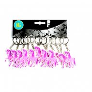 12 Porte-cl�s Licorne Rose