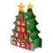 Calendrier de l'Avent Sapin Vert 2 c�t�s (30 cm) - Bois images:#1