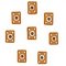8 Mini Biscuits Autocollants (3 cm) - R�sine images:#0
