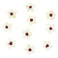 10 Mini G�teaux Etoiles Autocollants (2,5 cm) - R�sine