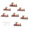 8 Pinces Train de No�l (4,5 cm) - R�sine images:#0