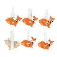 6 Pinces Renard (3 cm) - R�sine