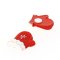 8 Mini Gants de No�l Autocollants (2,5 cm) - R�sine images:#1