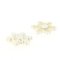 10 Minis Flocons Glitter Blanc Autocollants (3 cm) - R�sine images:#1