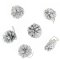 Set D�co 6 Pommes de Pin Argent images:#0