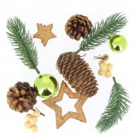 Kit D�co Cr�ative Nature Festive - Vert/Orange