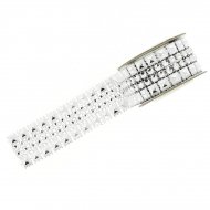 Ruban Large Bijoux Argent (2,5 cm x 1 m)