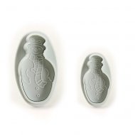 2 Emporte-pi�ces Poussoirs Bonhommes de Neiges