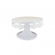 Pr�sentoir � G�teau broderie (18 cm) - M�tal