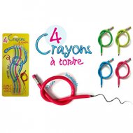 4 Crayons g�ants caoutchouc