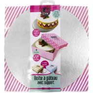 Boite � G�teau rose avec Support