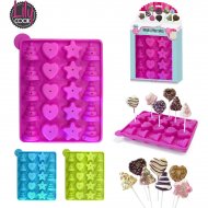 Moule Fantaisie 20 Cakes Pop avec b�tonnets