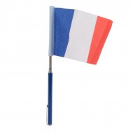 Drapeau T�lescopique France (24 � 51 cm)