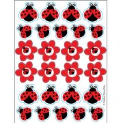 4 Planches de stickers Coccinelle
