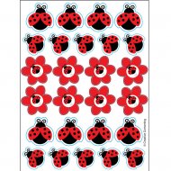 4 Planches de stickers Coccinelle