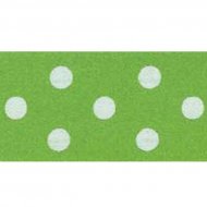 Ruban � pois Blanc/Vert
