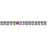 Guirlande Happy Birthday Peace Flower