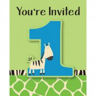 8 Invitations 1 an Petit Z�bre