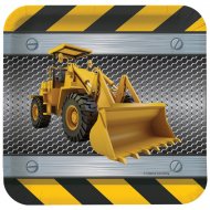 8 Petites assiettes Attention Chantier !