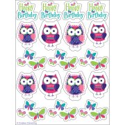 4 Planches de stickers Hiboux