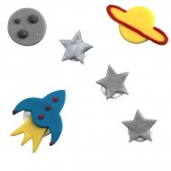 6 D�corations en sucre Espace