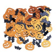 Confettis Citrouille et chauve souris