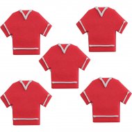 5 Maillots de Foot sucre Rouge