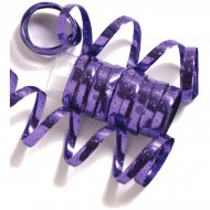 10 Serpentins Holographiques Violet (1,98 m)