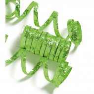 10 Serpentins Holographiques Vert (1,98 m)