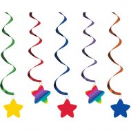 5 D�corations � Suspendre Rainbow Stars