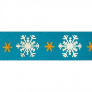 Ruban Flocons de Neige Bleu