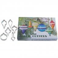 6 Emportes-pi�ces Boules de No�l R�tro