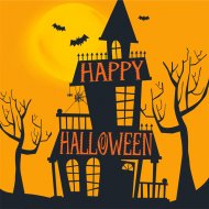 16 Petites Serviettes Halloween Hant�