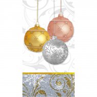 16 Serviettes rectangulaires No�l scintillant