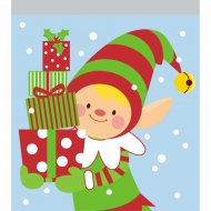 10 Petites Pochettes G�teaux Cello Elfe de No�l